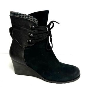 Rockport Womens Lucinda Lace Boot Black Size 8.5 M